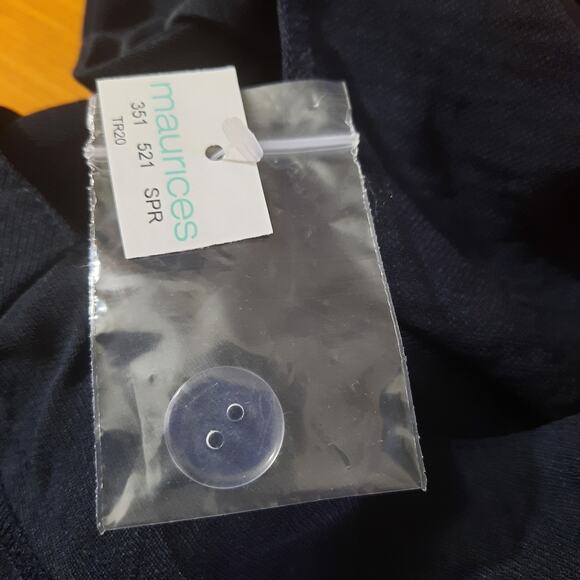 Maurices Womens Navy Mid Length Wrap Skirt Size Large NWT - Picture 7 of 8